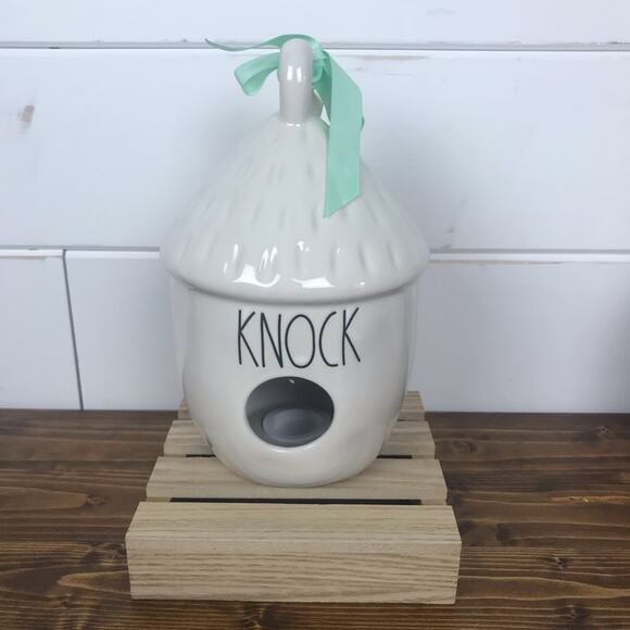 Rae Dunn Knock Tiki Hut Birdhouses NEW - Picture 1 of 3